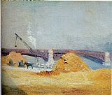 Edward Hopper Canvas Paintings - Pont du Carrousel in the Fog
